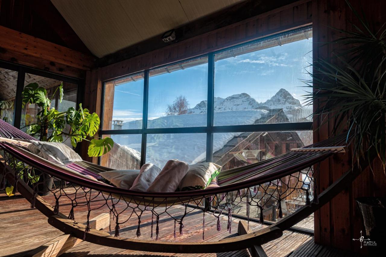 Chalet Hotel Les Blancs Pra Loup Exterior photo